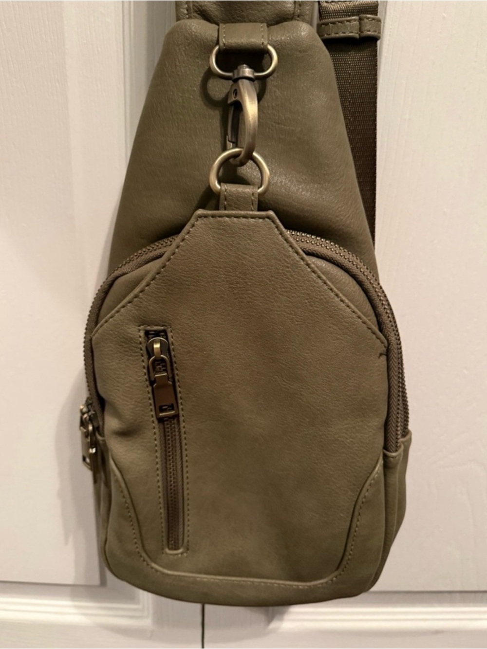 Antik Kraft Olive Green Crossbody Sling Bag